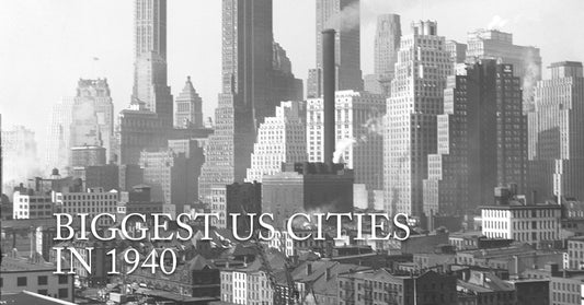 The 25 Biggest US Cities in 1940 Compared to Today