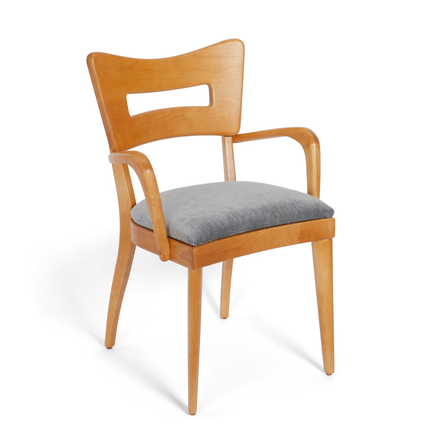 M 154 C "Dog Biscuit" Dining Chair with Arms