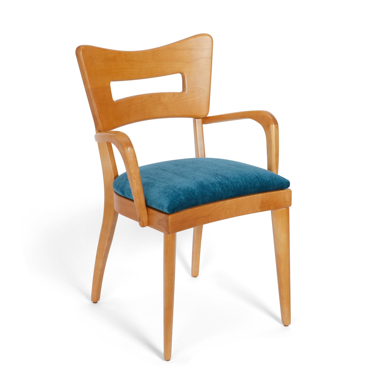 M 154 C "Dog Biscuit" Dining Chair with Arms