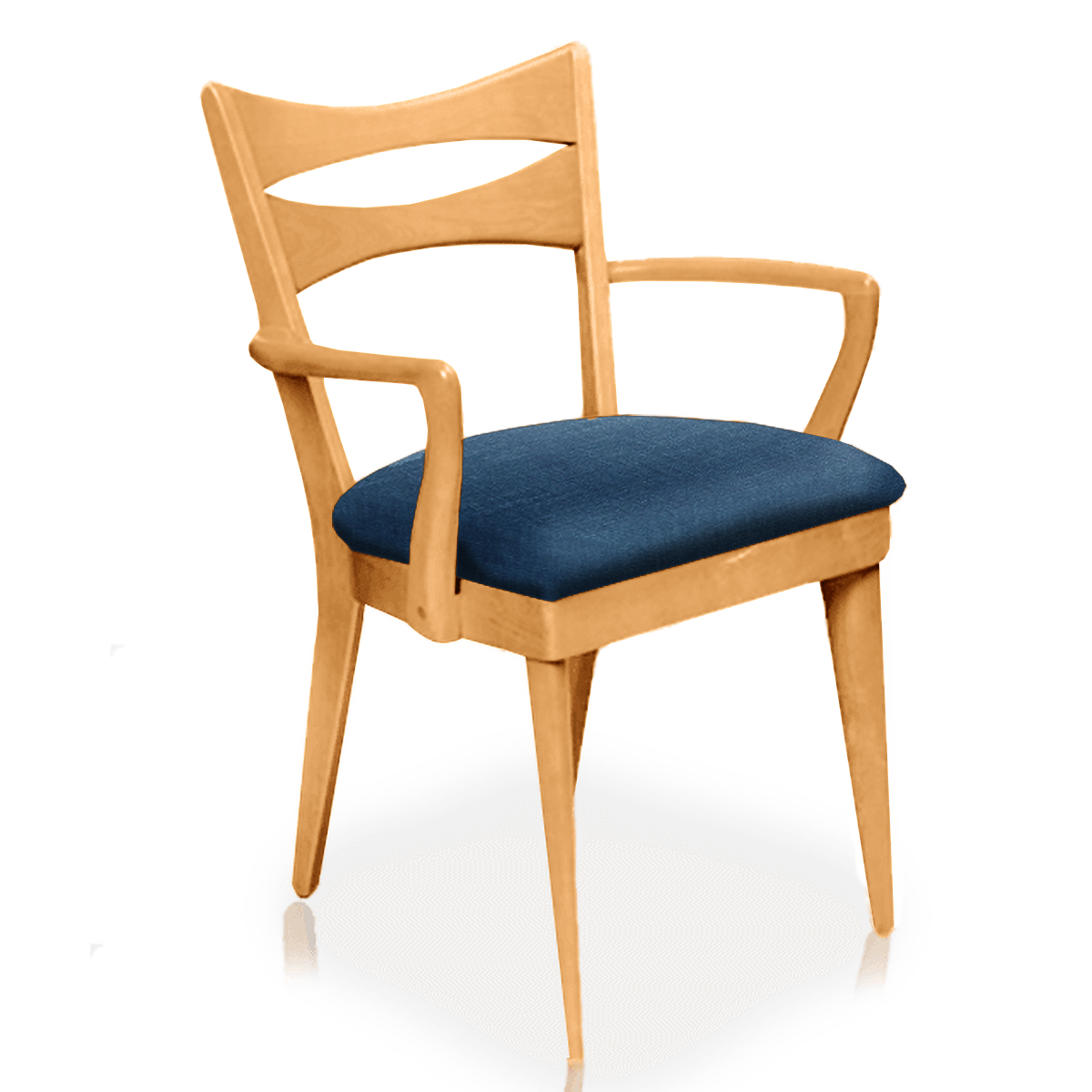 M 1553 C Cat's Eye Dining Chair with Arms